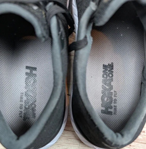 Hoka One One Cavu 2 ProFly Black Gray White Canvas Athletic Sneakers Shoe Men 10 - Picture 11 of 12